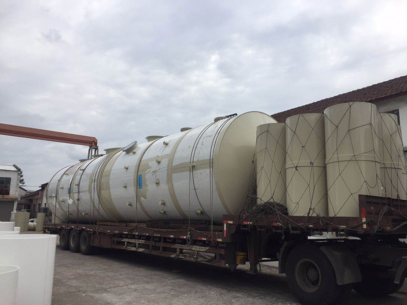 發往江蘇揚州PP廢氣凈化塔出貨中